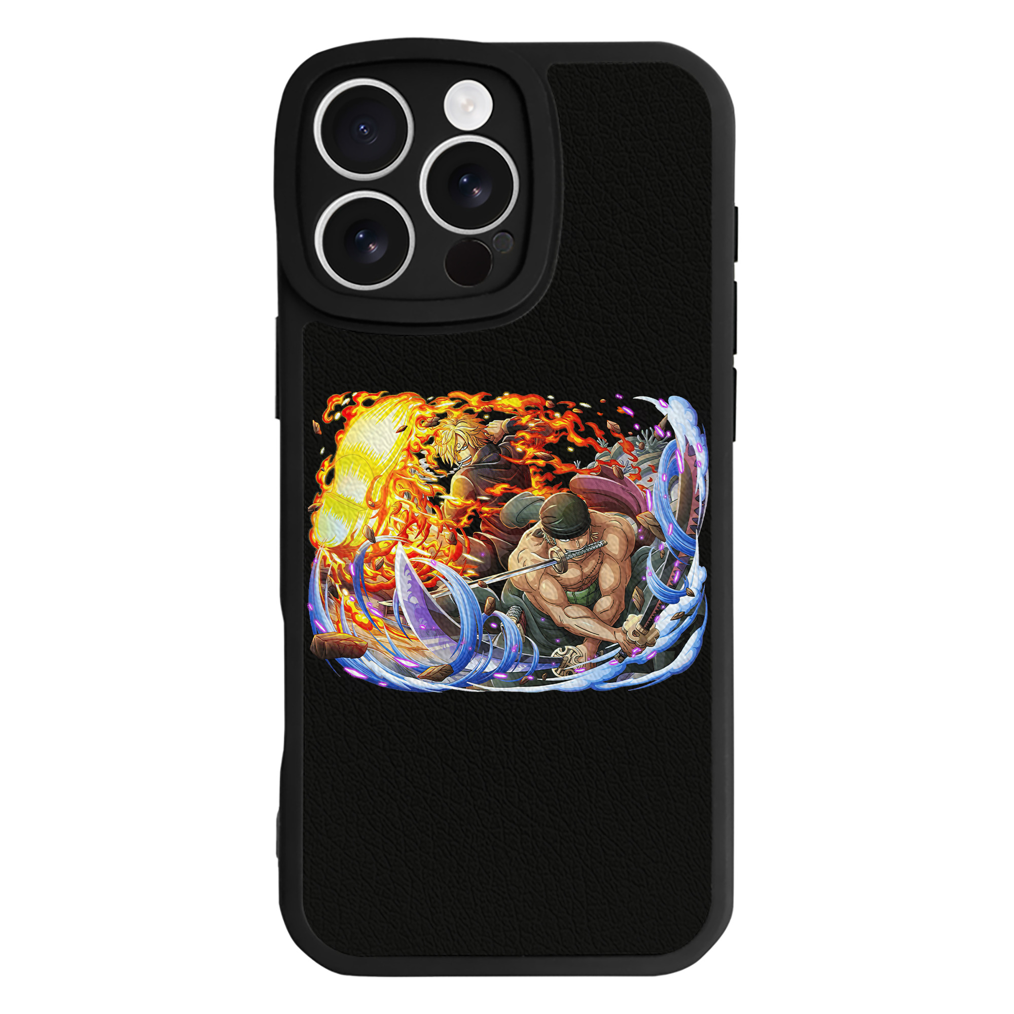 （画像用） ワンピース ロロノア・ゾロ ONE PIECE Roronoa Zoro 【iPhone 16シリーズ対応】シリコンスマホケース（レザー調） 材質：シリコン